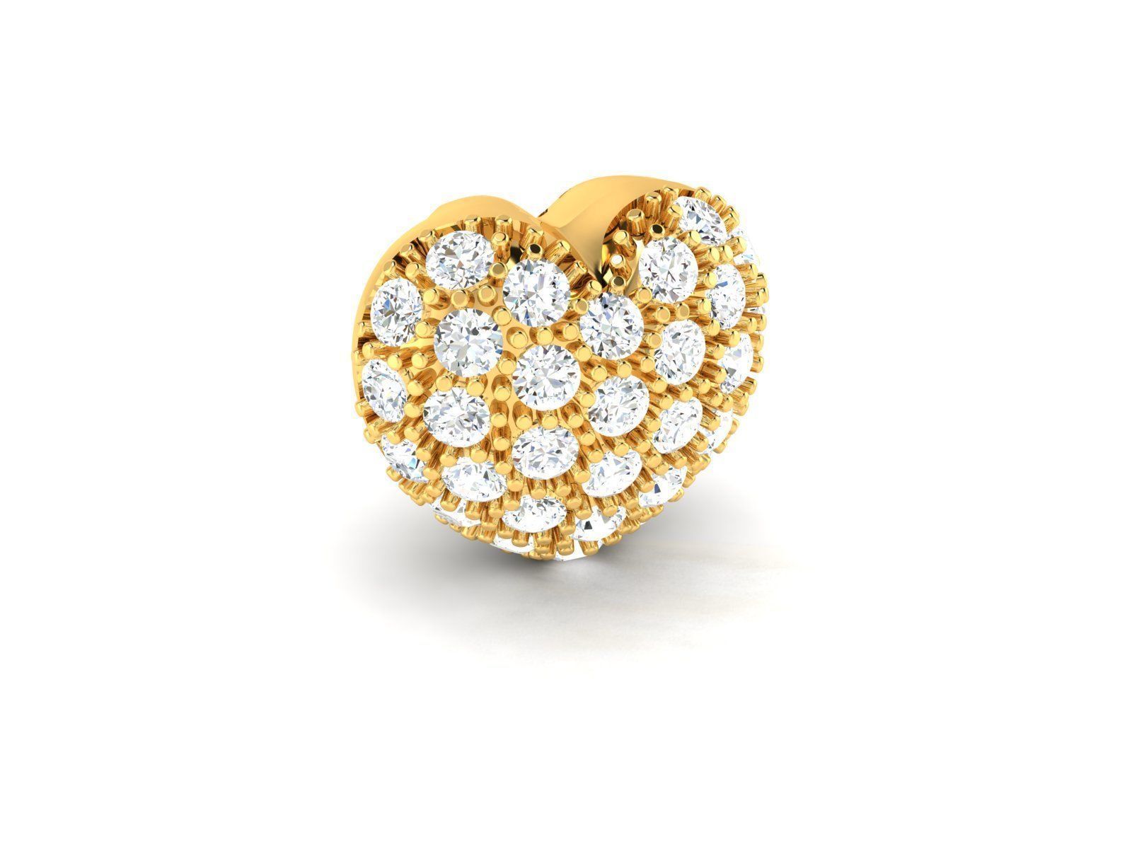 Women Heart Pendants 3dm STL OBJ FBX Render Details 3D print model_1