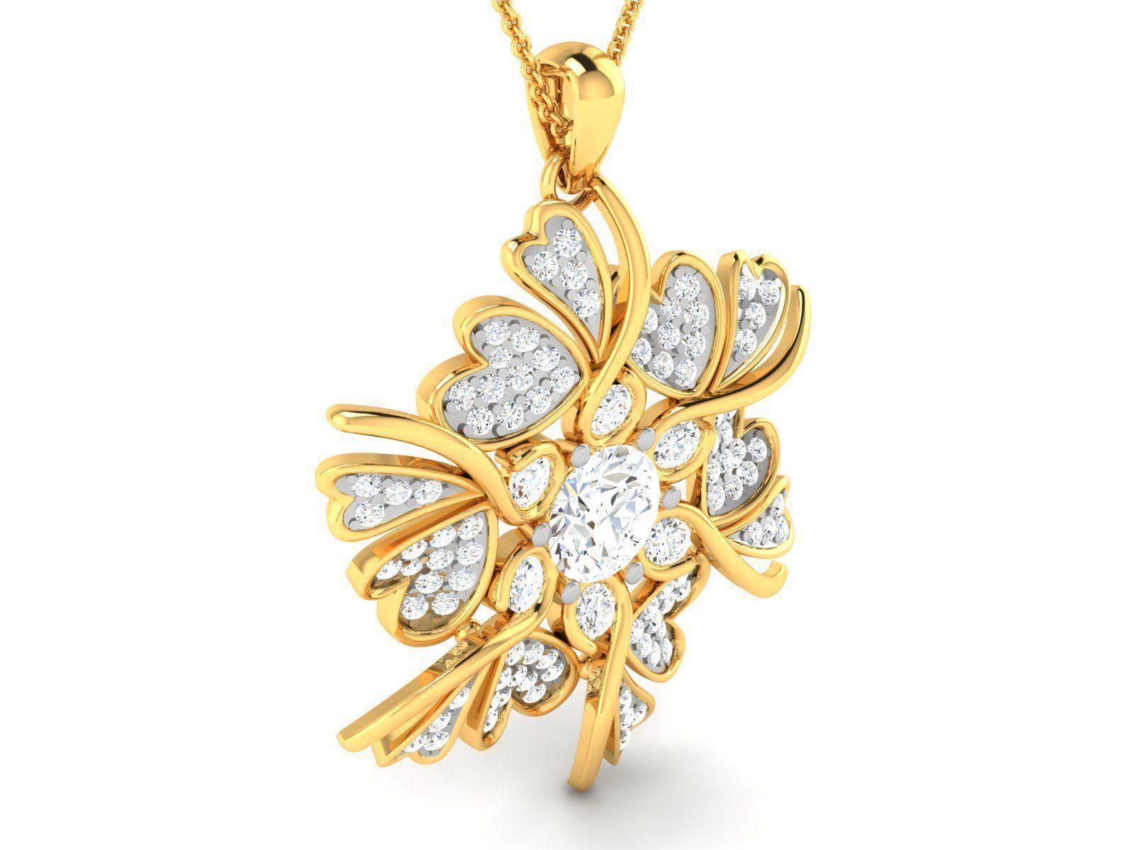 Women Heart Pendants 3dm STL OBJ FBX Render Details 3D print model_1