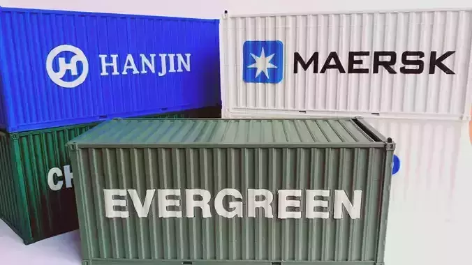 SHIPPING CONTAINER TYPE STORAGE BOX 3D print model