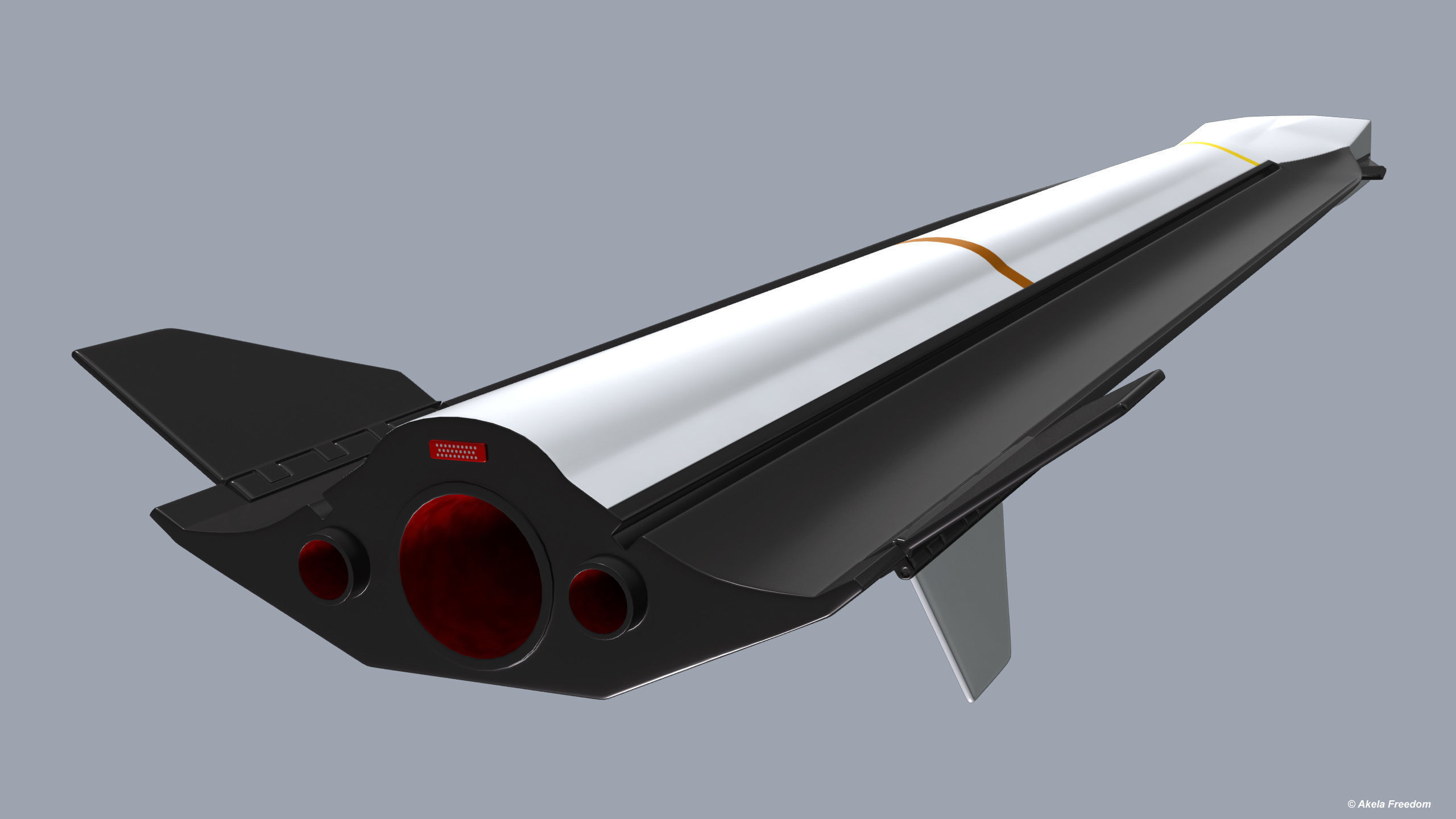 FCAAM Missile 3D model_5