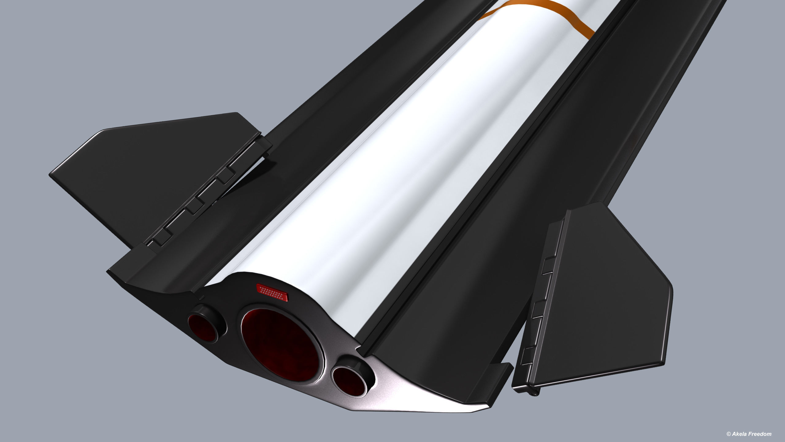 FCAAM Missile 3D model_7