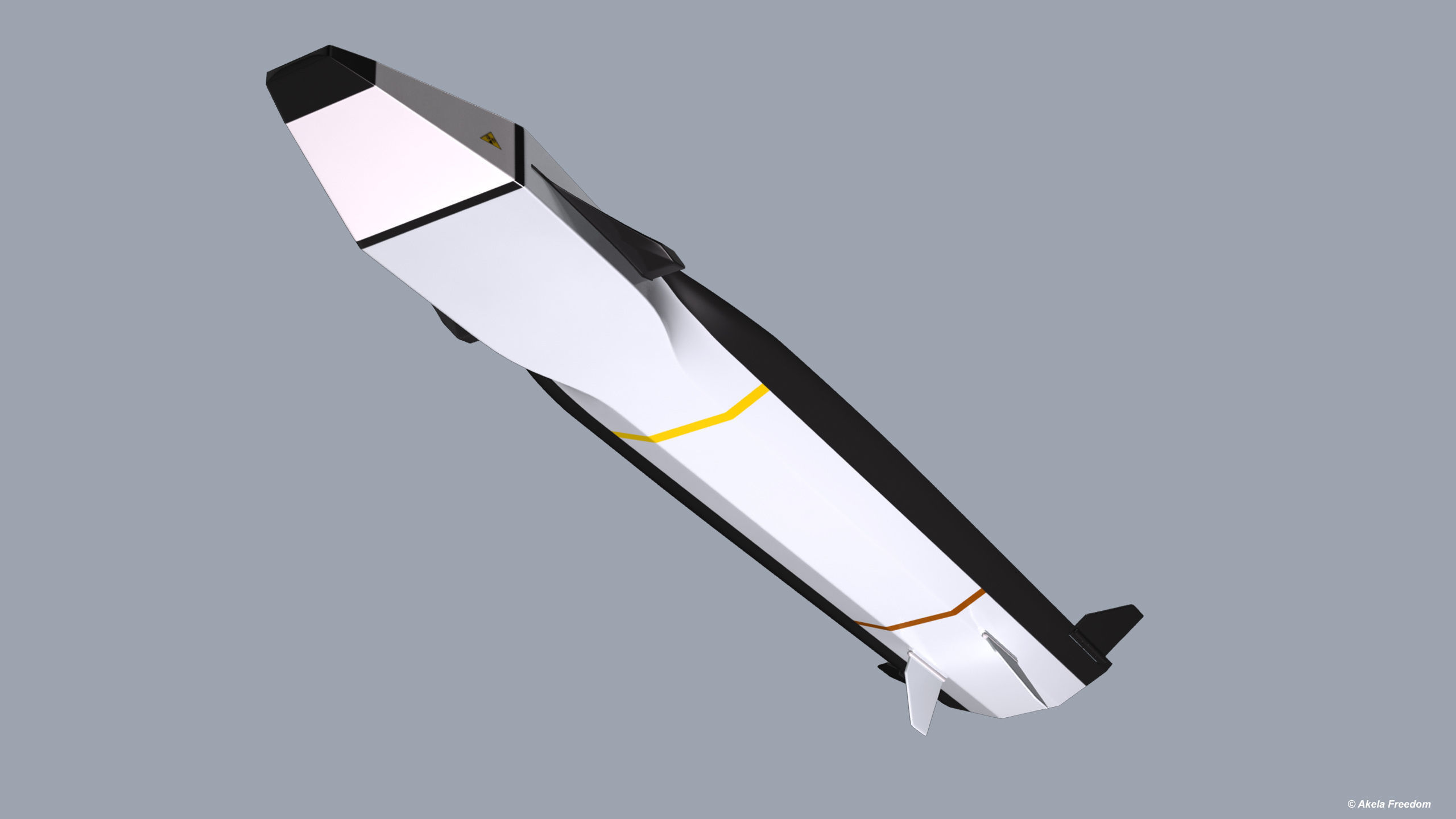 FCAAM Missile 3D model_9