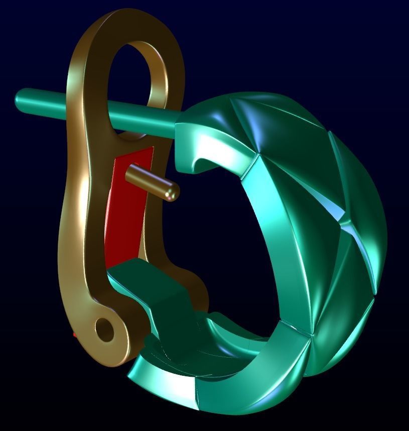 Coco crush earrings 2 3D print model_7