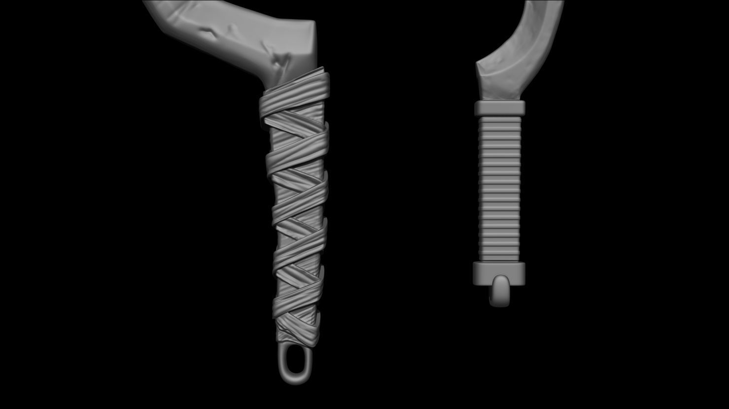 3D PRINTABLE RAVEN SPAWN SCYTHE - SPAWN WEAPON 3D print model_3