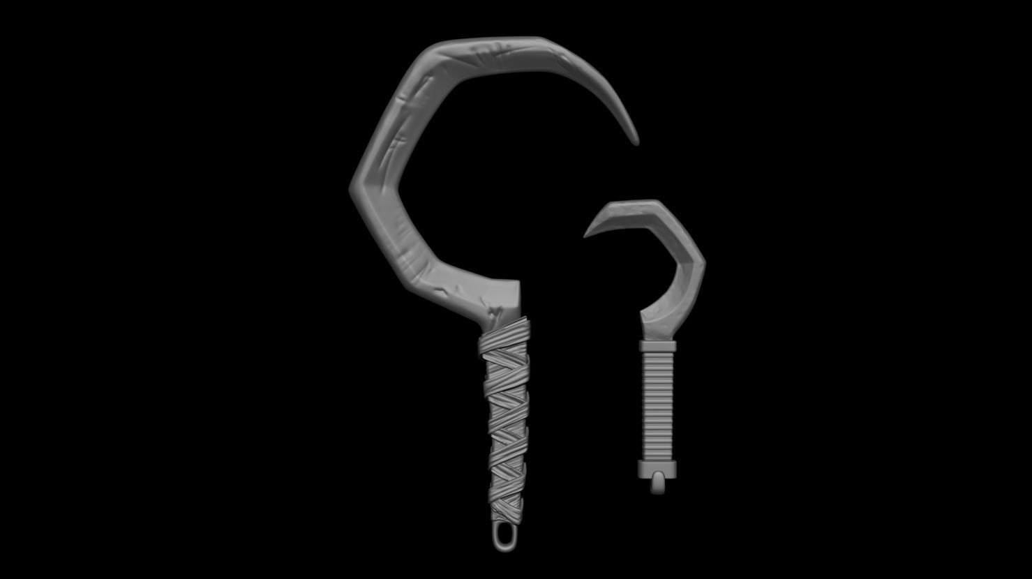 3D PRINTABLE RAVEN SPAWN SCYTHE - SPAWN WEAPON 3D print model_2