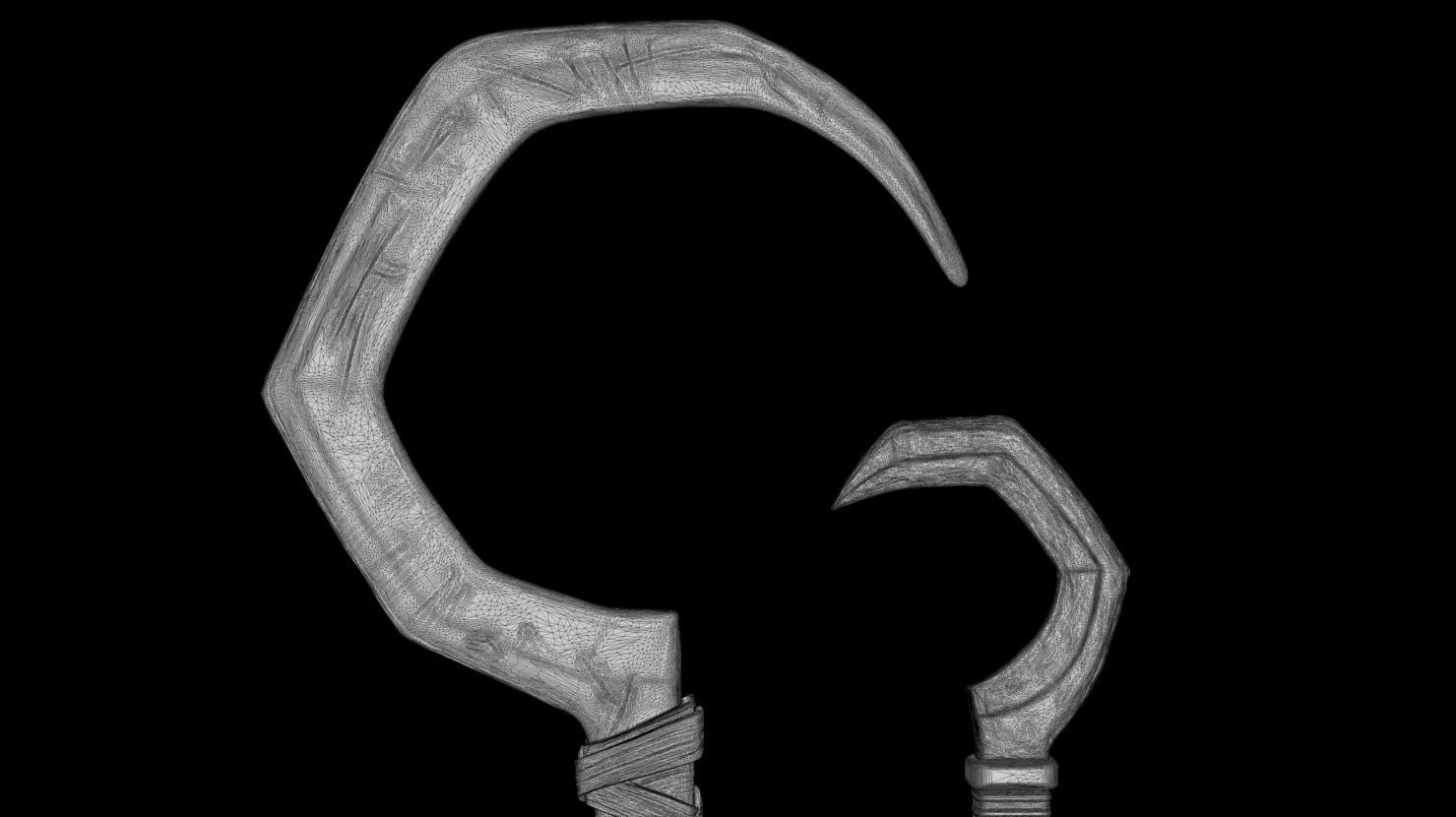 3D PRINTABLE RAVEN SPAWN SCYTHE - SPAWN WEAPON 3D print model_9