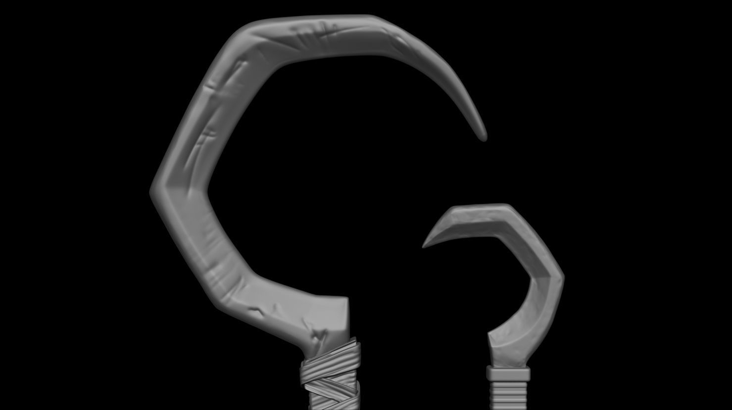 3D PRINTABLE RAVEN SPAWN SCYTHE - SPAWN WEAPON 3D print model_4