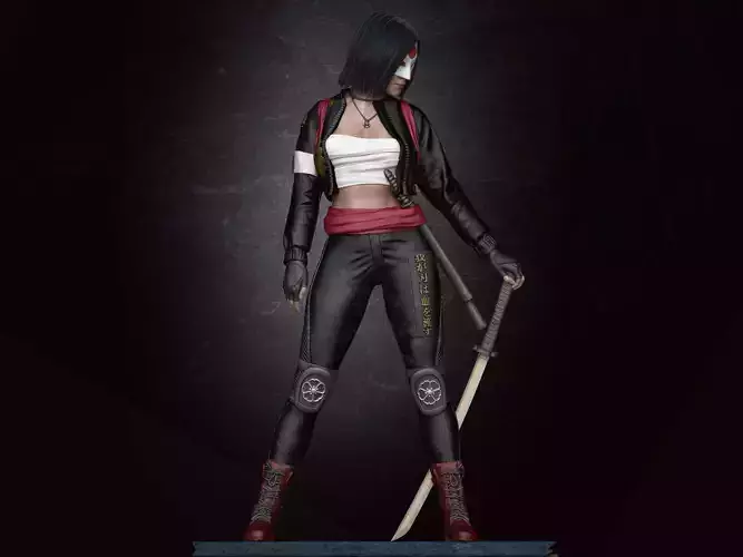 Six variants of katana DC comics  3D print model