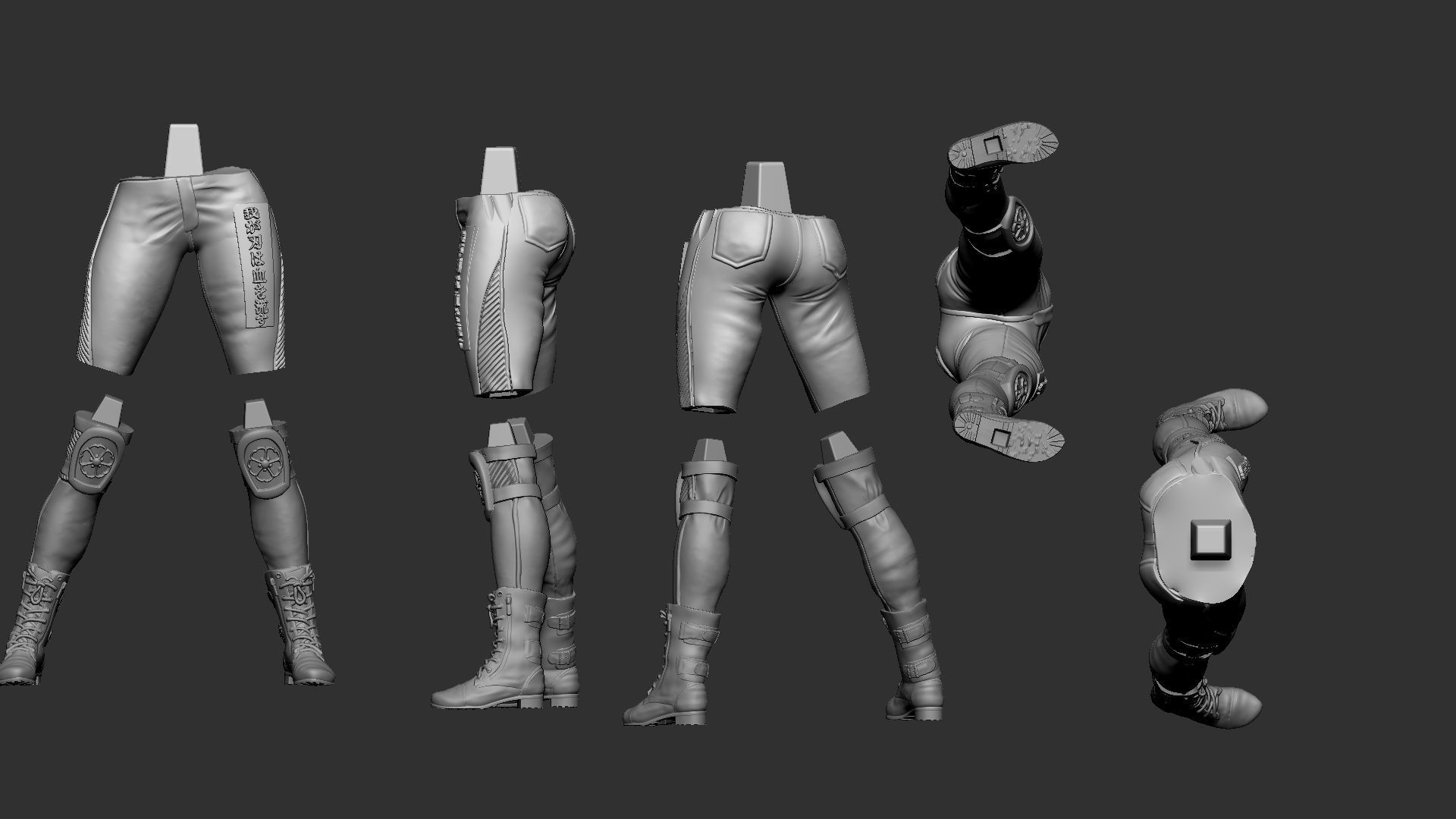 Six variants of katana DC comics 3D print model_10