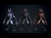 Evil werewolf Low-poly 3D model_2
