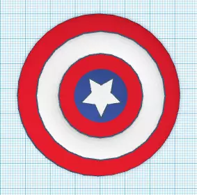 Captain America Shield 3D print model