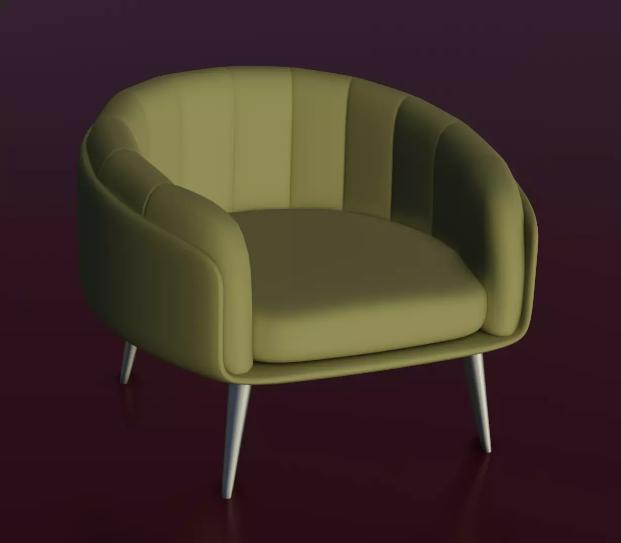 Sofa chair Free low-poly 3D model