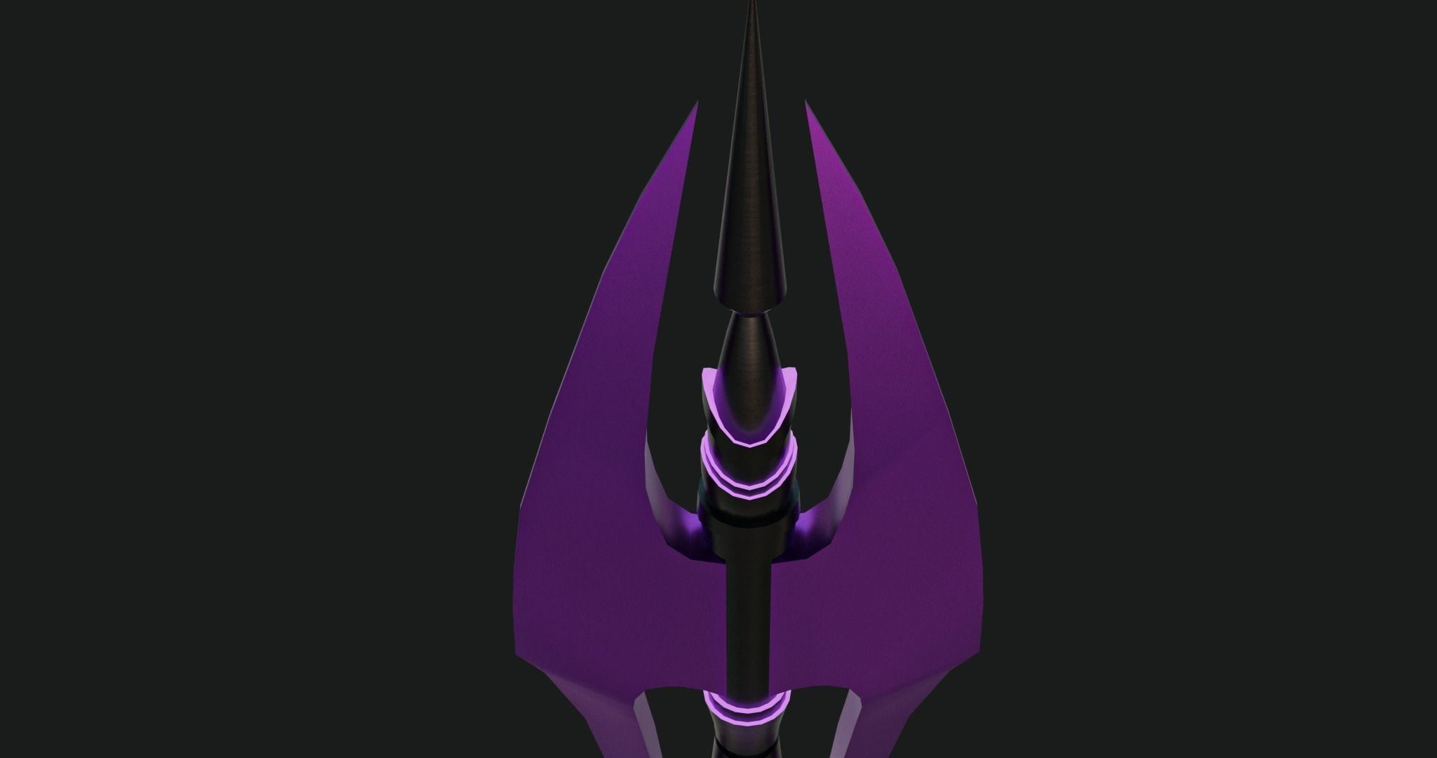 Fantasy Spear 02 Glow Weapon With PBR Low-poly 3D model_18