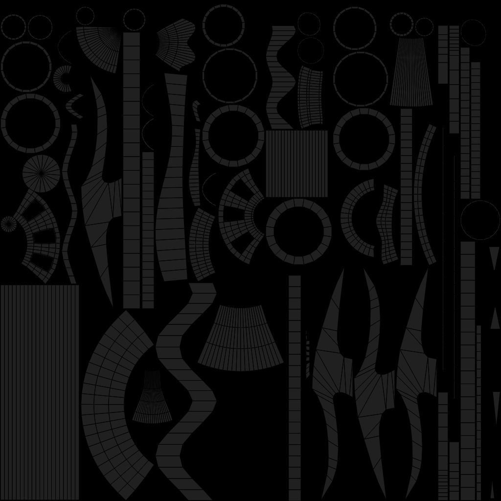 Fantasy Spear 02 Glow Weapon With PBR Low-poly 3D model_34