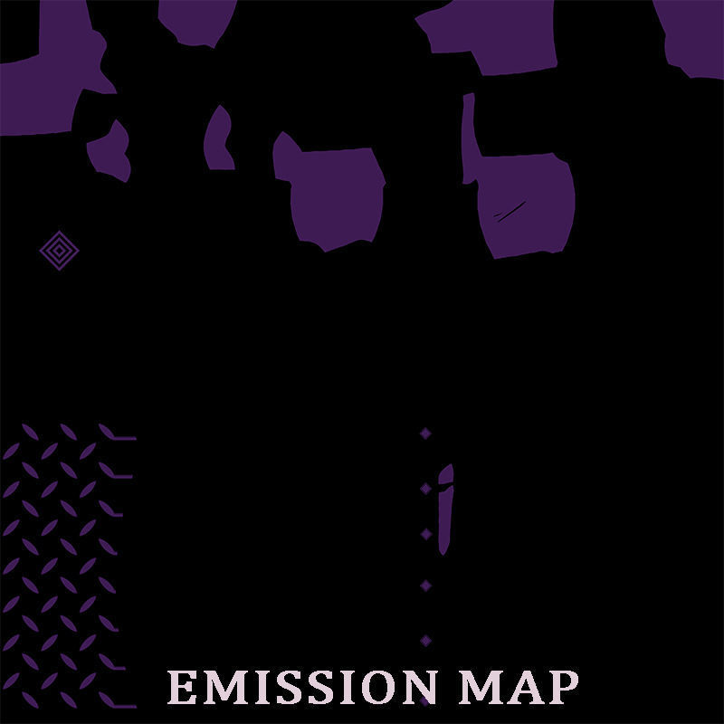 Fantasy Spear 02 Glow Weapon With PBR Low-poly 3D model_32