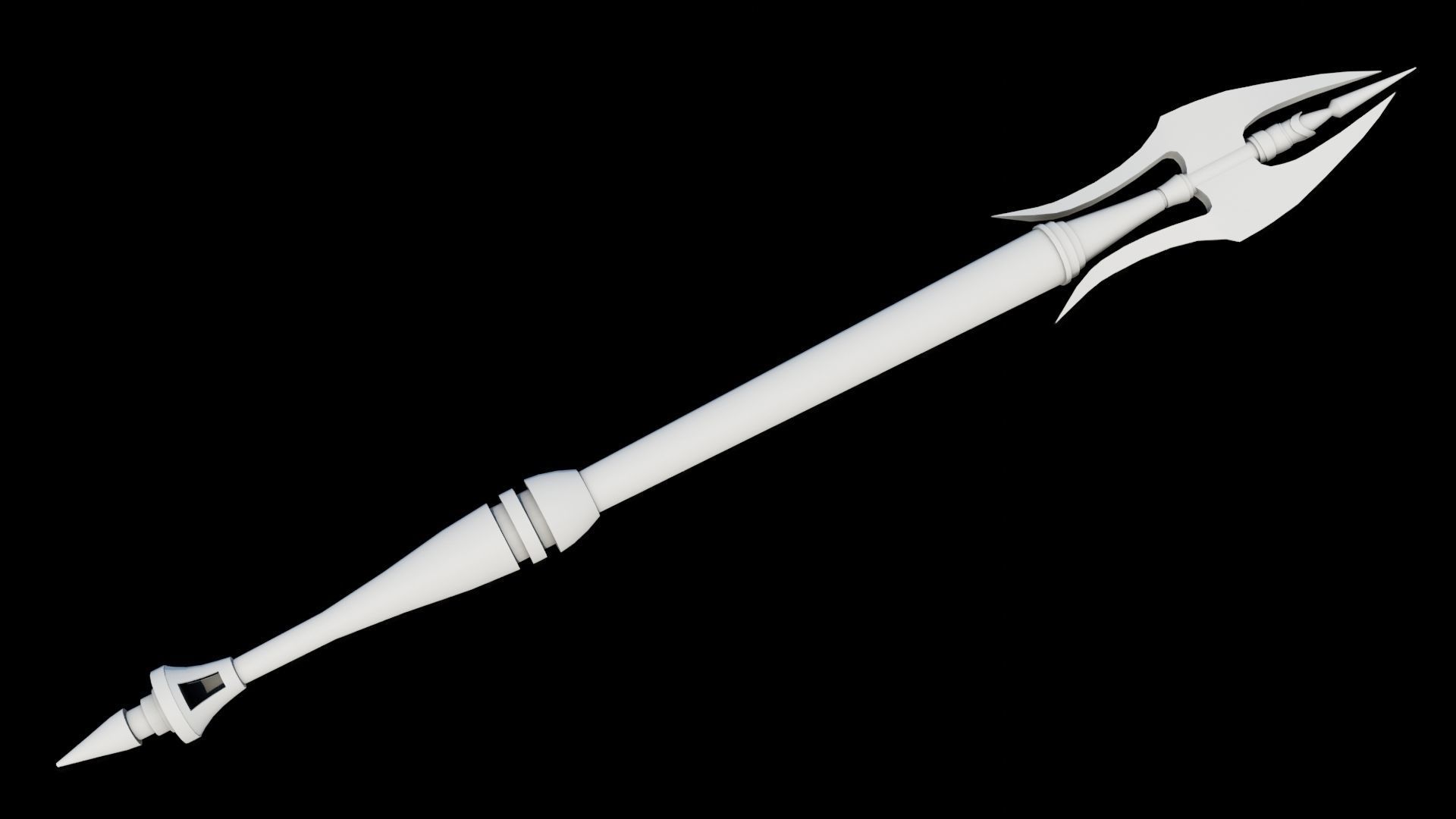 Fantasy Spear 02 Glow Weapon With PBR Low-poly 3D model_30