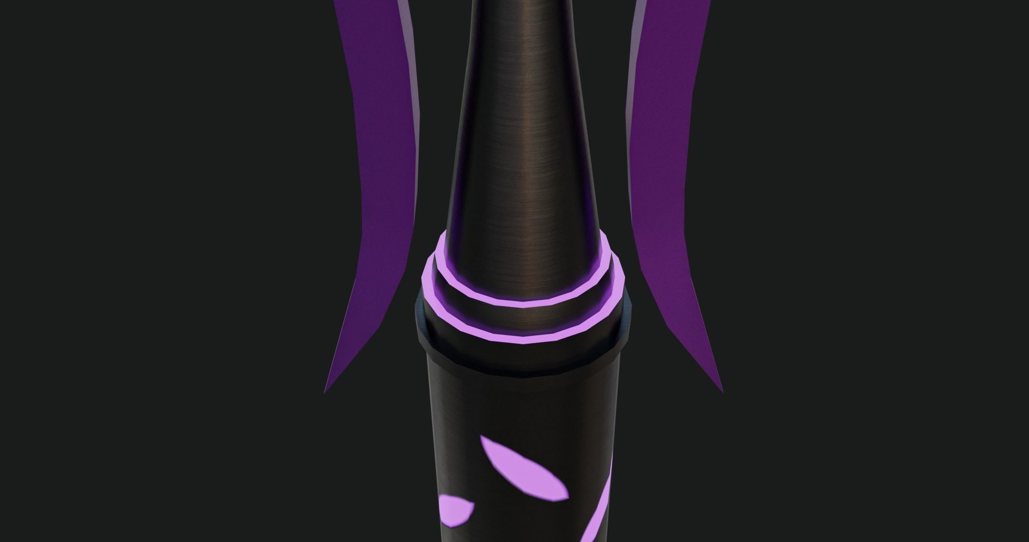 Fantasy Spear 02 Glow Weapon With PBR Low-poly 3D model_17