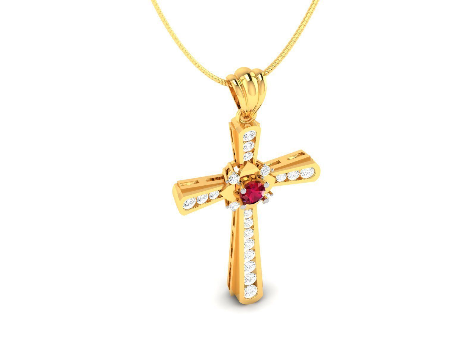 Cross Pendants 3D print model_1