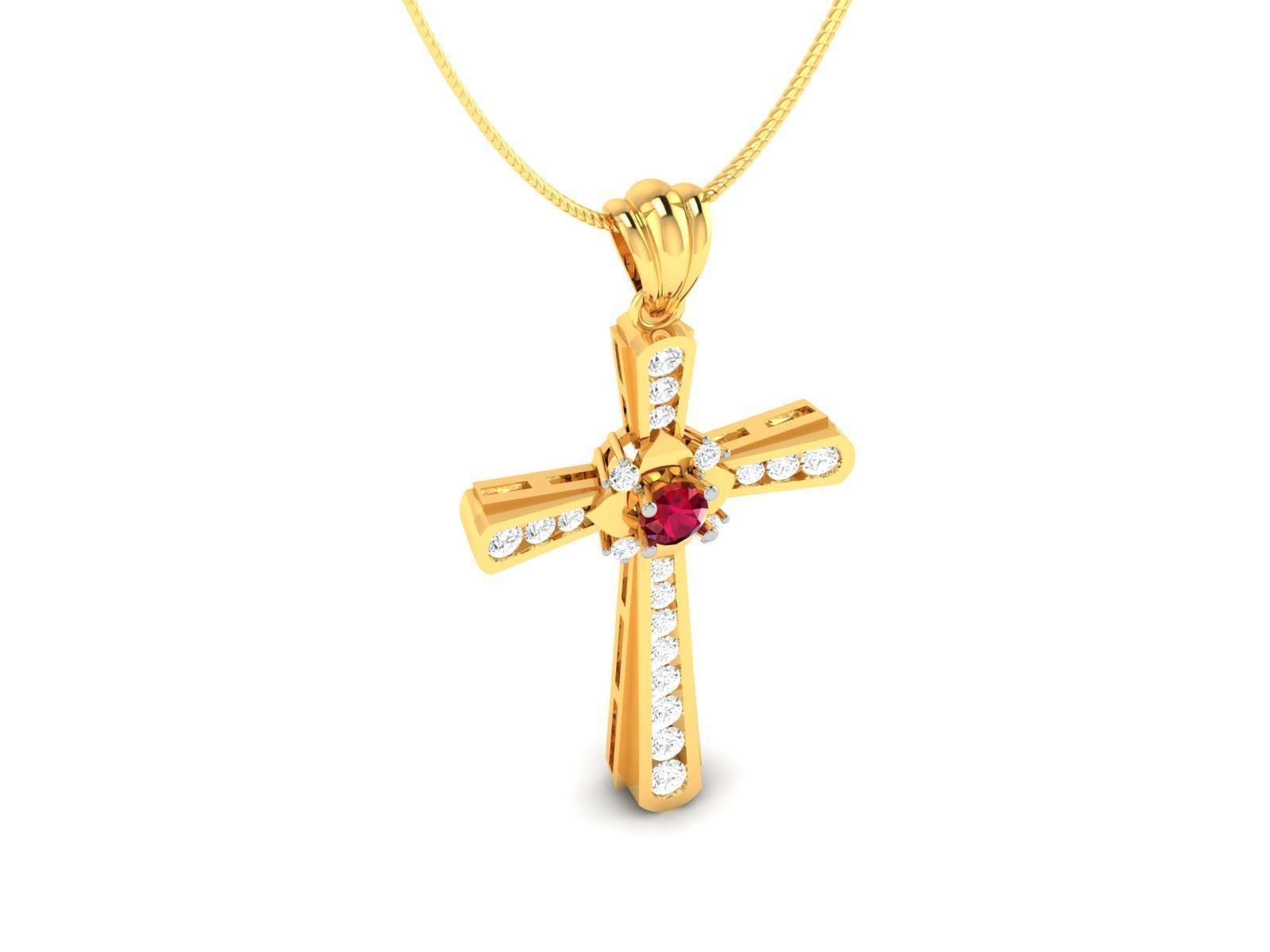 Cross Pendants 3D print model_2