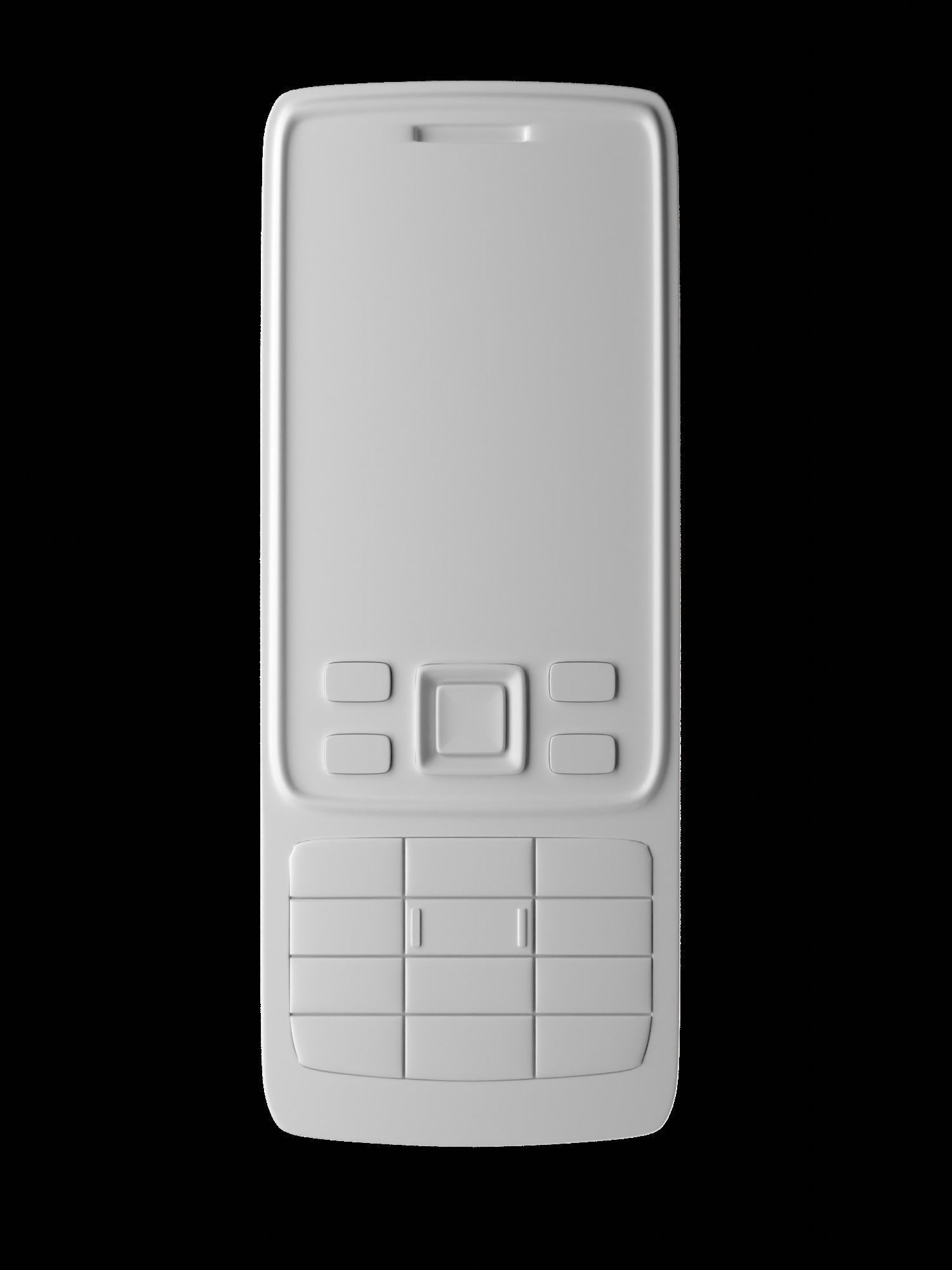 NOKIA 6630 feature phone 3d Model Free 3D model_3