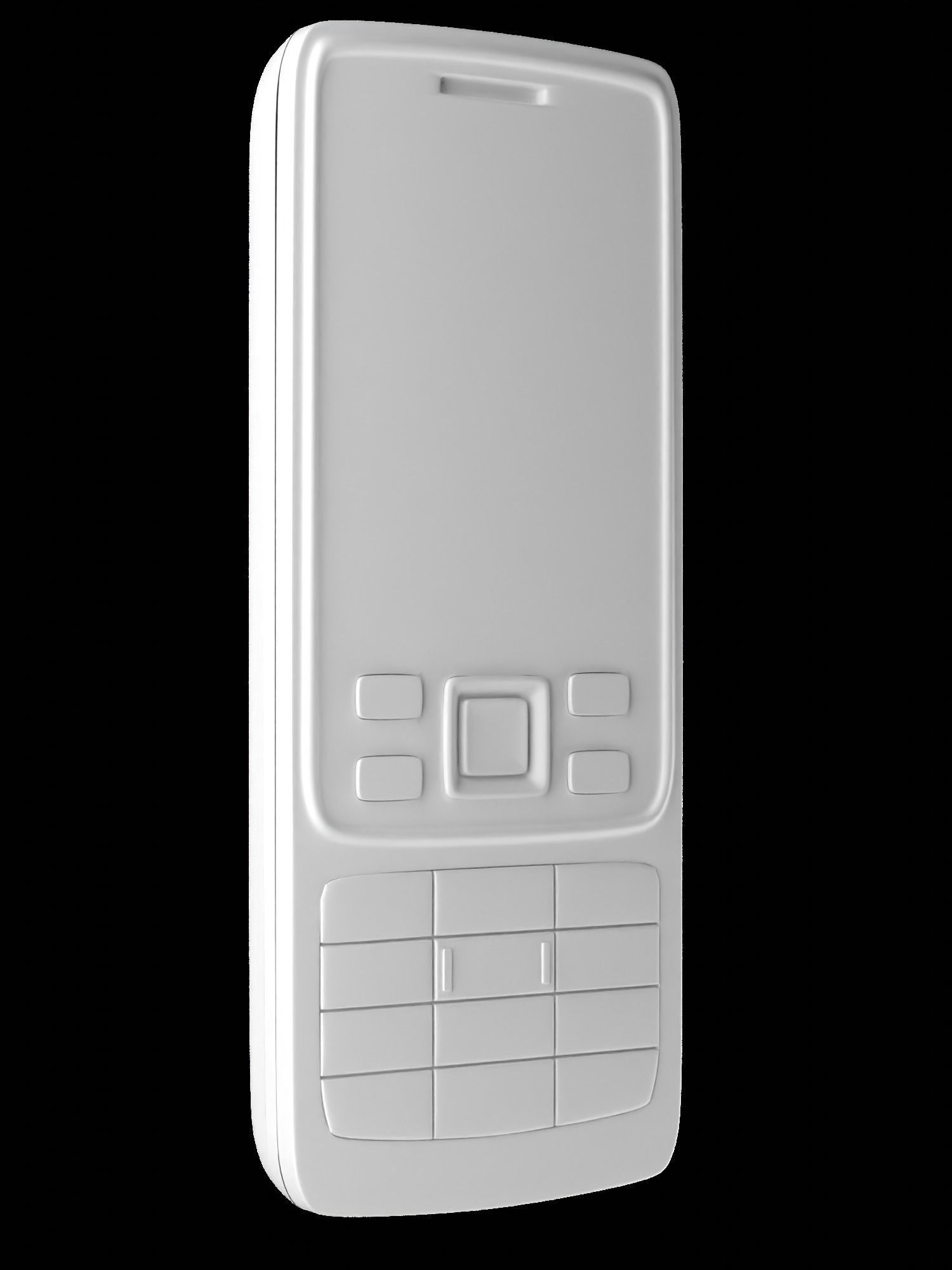 NOKIA 6630 feature phone 3d Model Free 3D model_7
