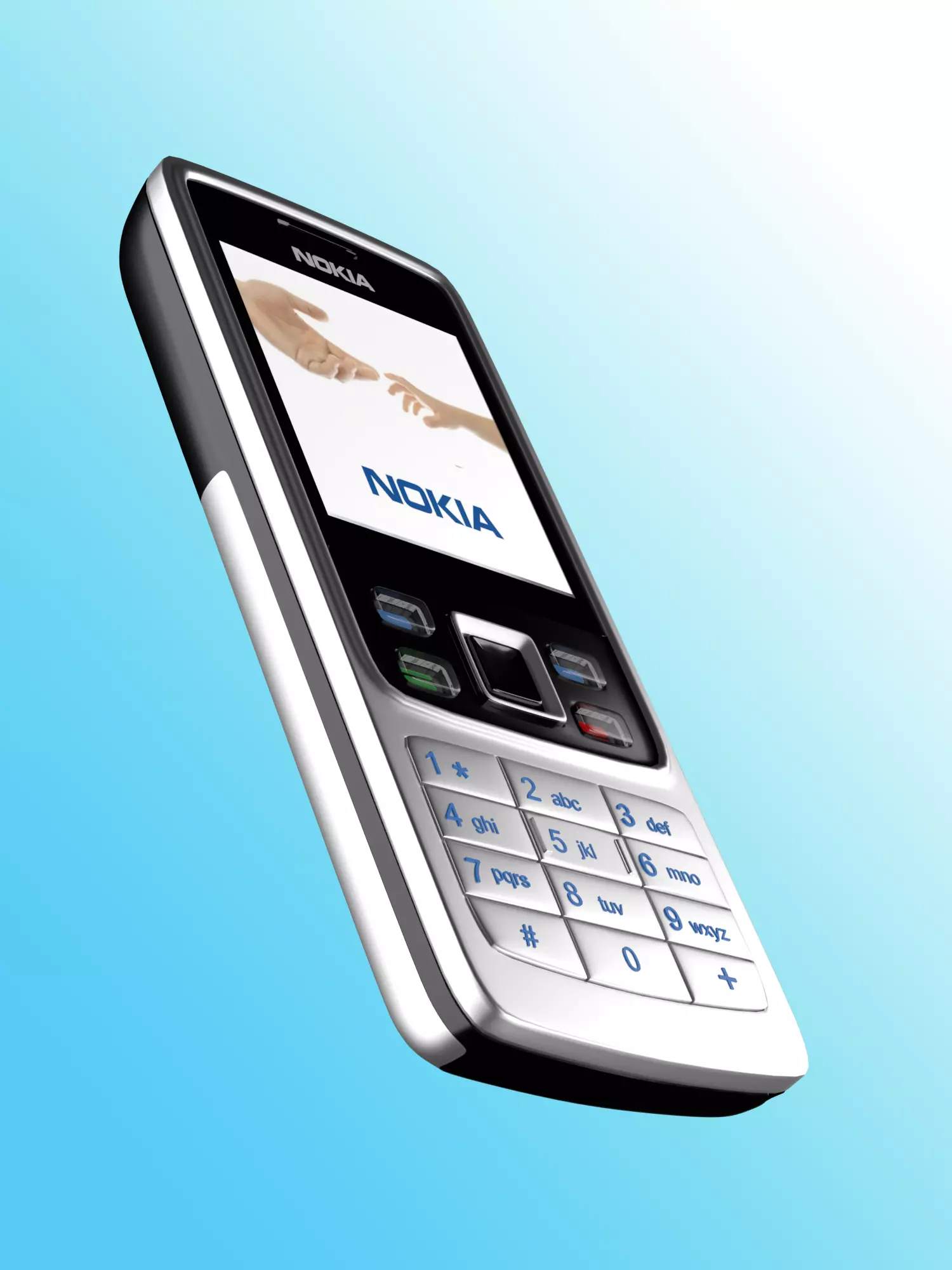NOKIA 6630 feature phone 3d Model Free 3D model_0