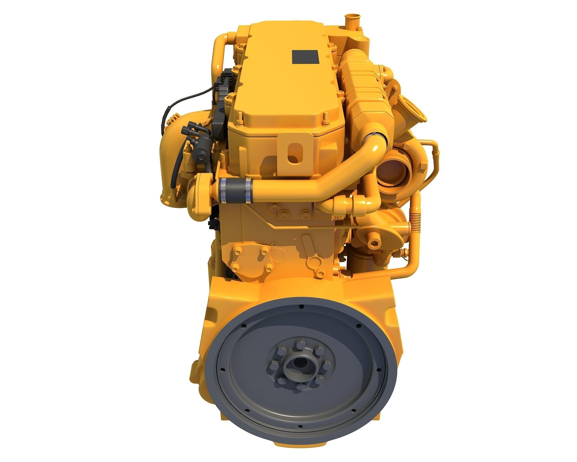 Industrial Diesel Engine 3D model_14