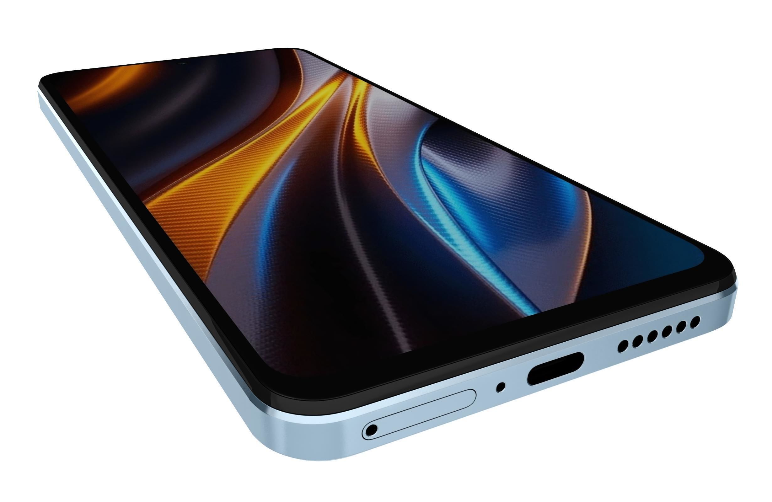 Xiaomi Poco X4 GT 5G Blue 3D model_13