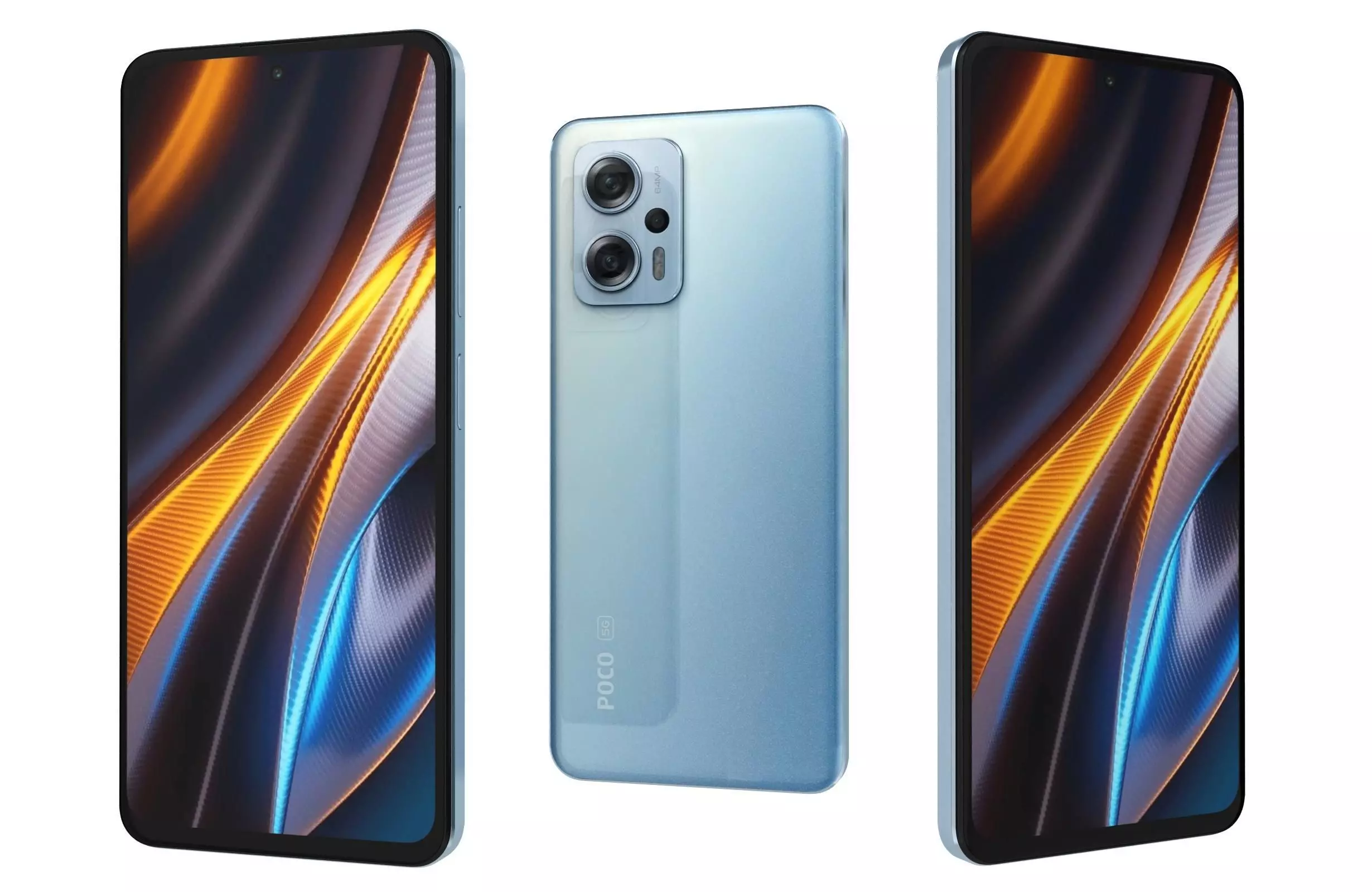 Xiaomi Poco X4 GT 5G Blue 3D model_0