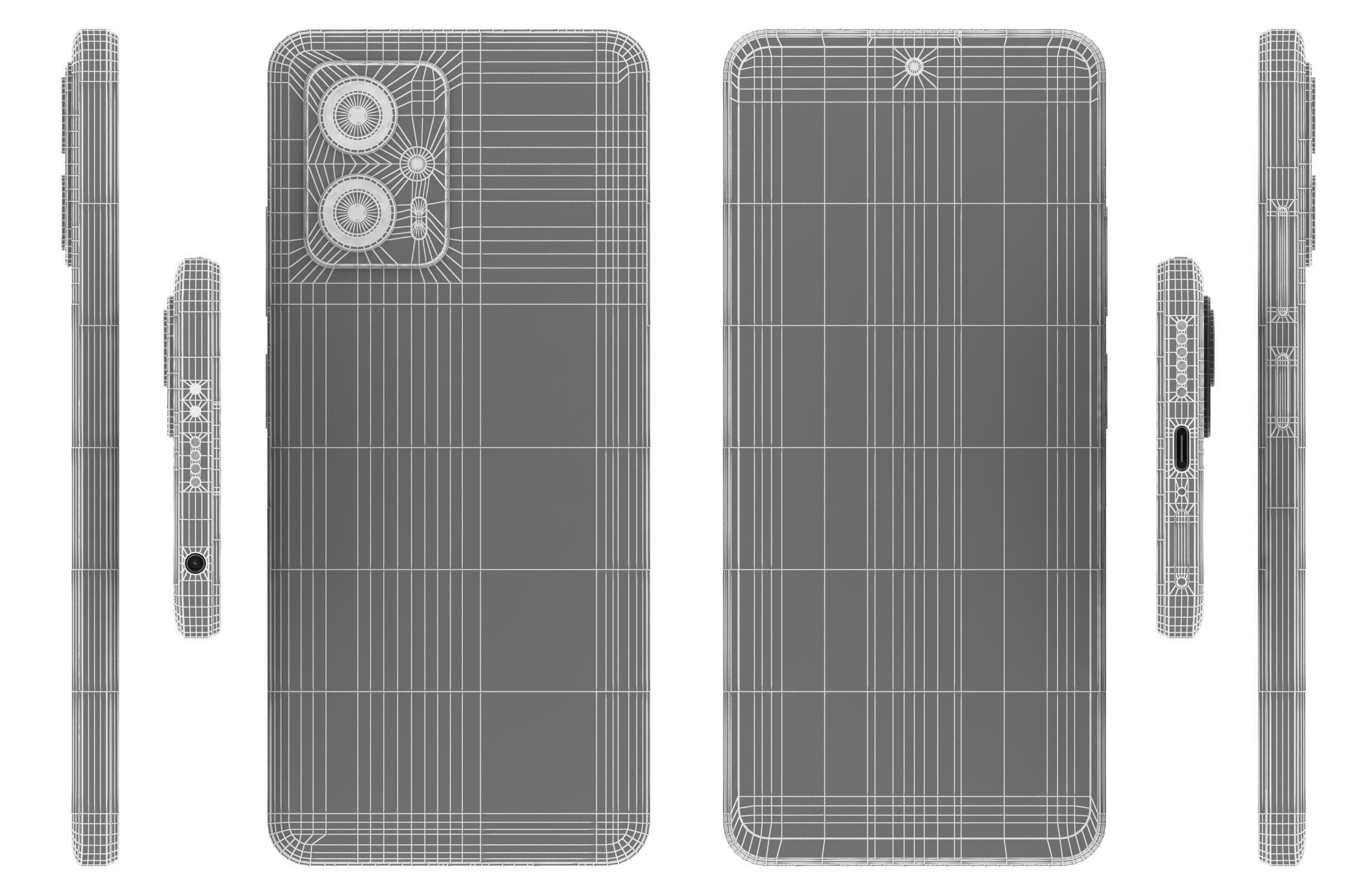 Xiaomi Poco X4 GT 5G Blue 3D model_16