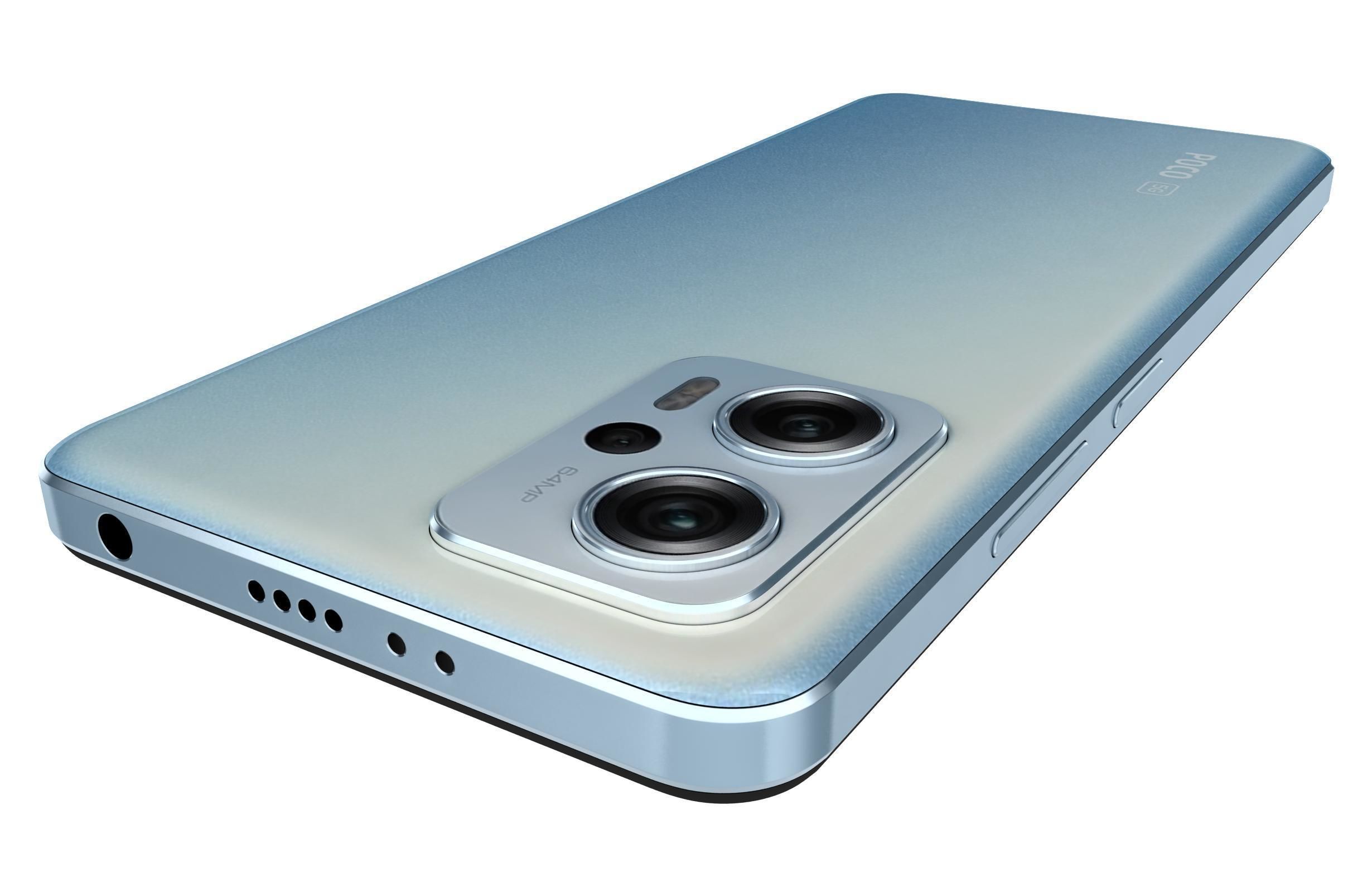 Xiaomi Poco X4 GT 5G Blue 3D model_14