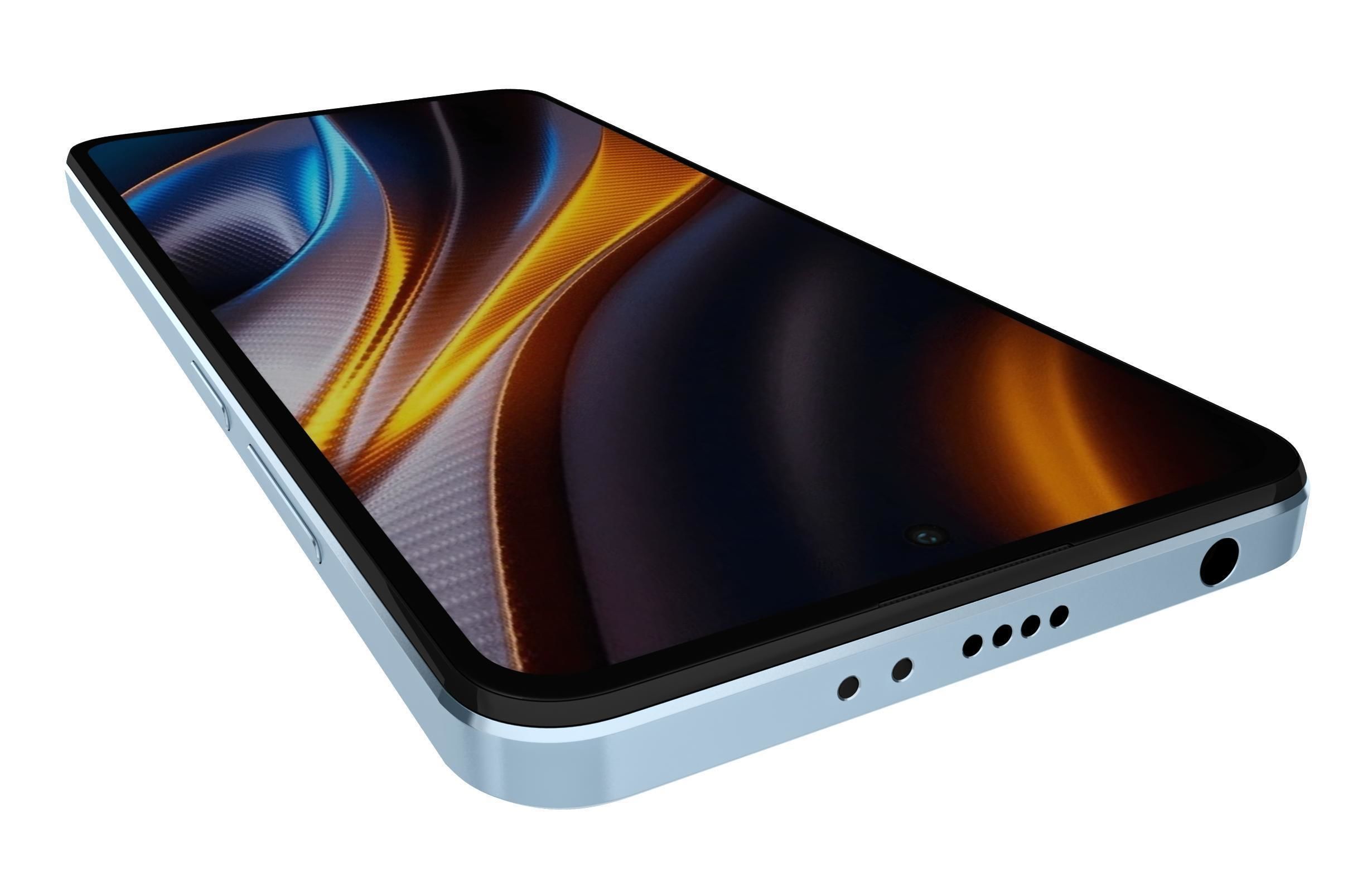 Xiaomi Poco X4 GT 5G Blue 3D model_12