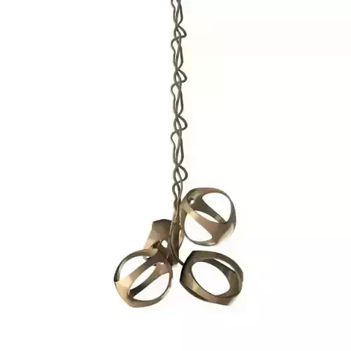 Modern Metallic Hanging Light