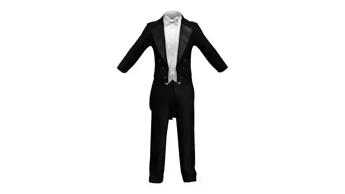 Mens Long Tail Wedding Suit