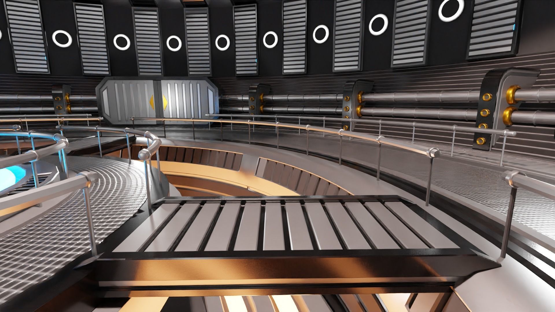 Sci-Fi Interior Scene 3D Model 3D model_18