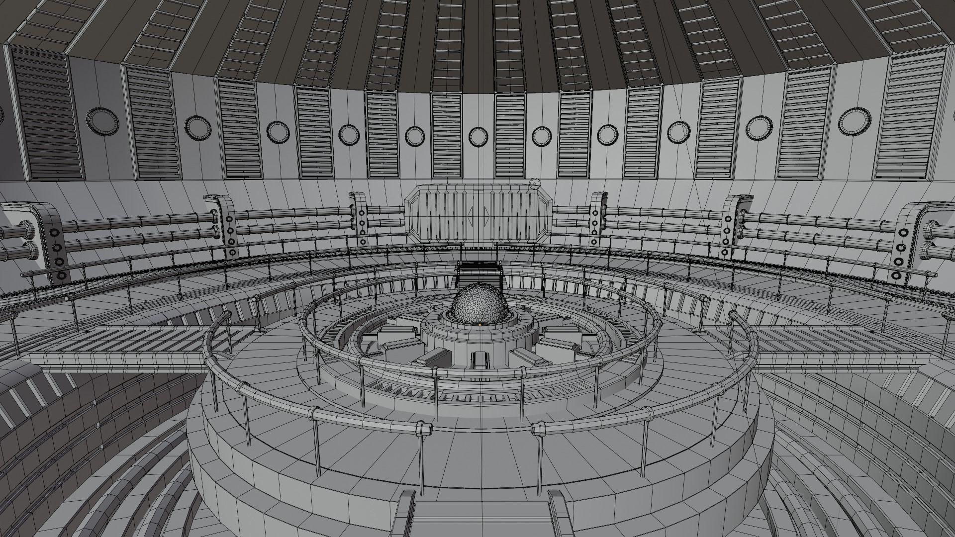 Sci-Fi Interior Scene 3D Model 3D model_20