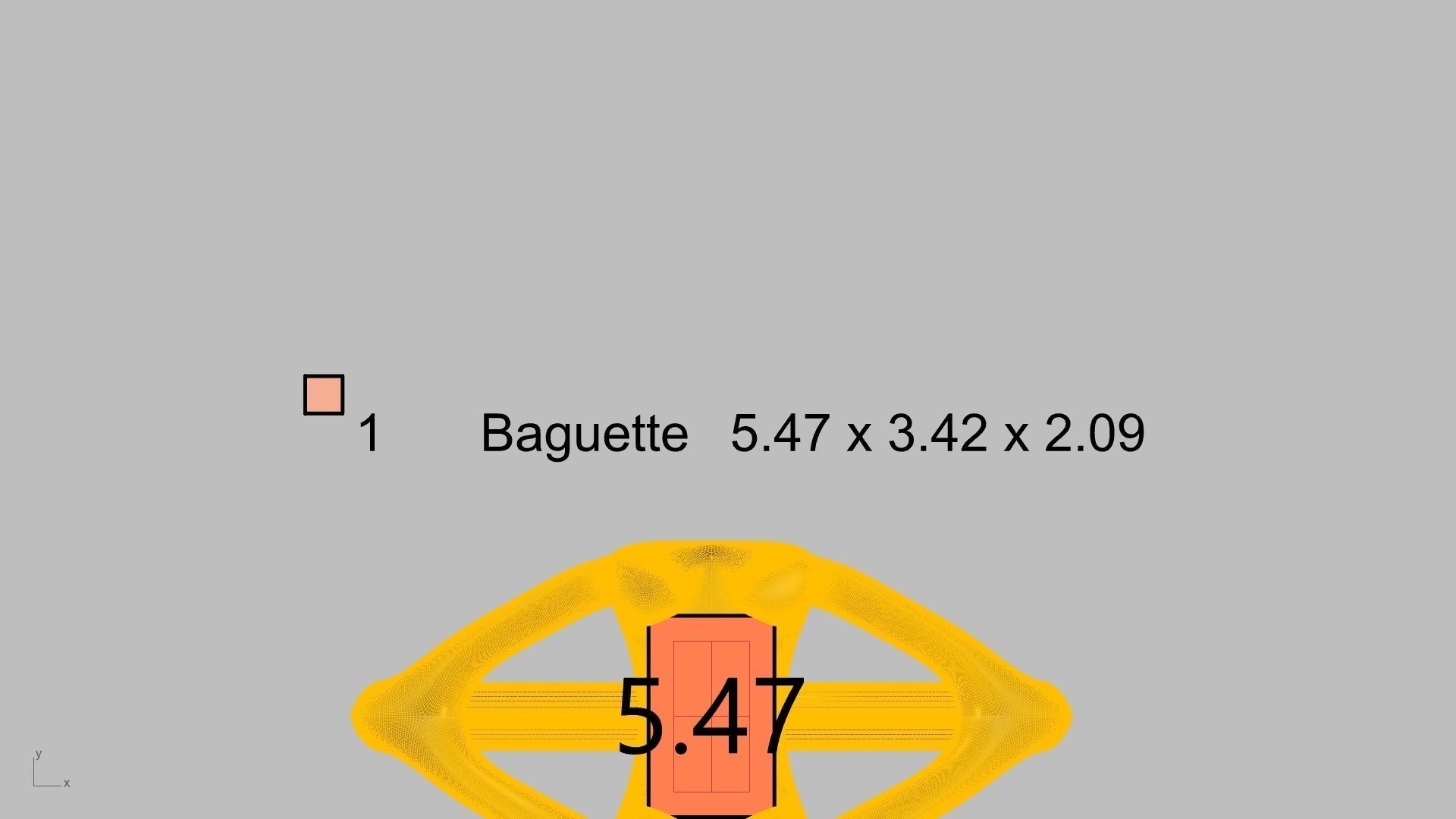 Modern BAGUETTE RING STL VERIFIED 3D print model_6
