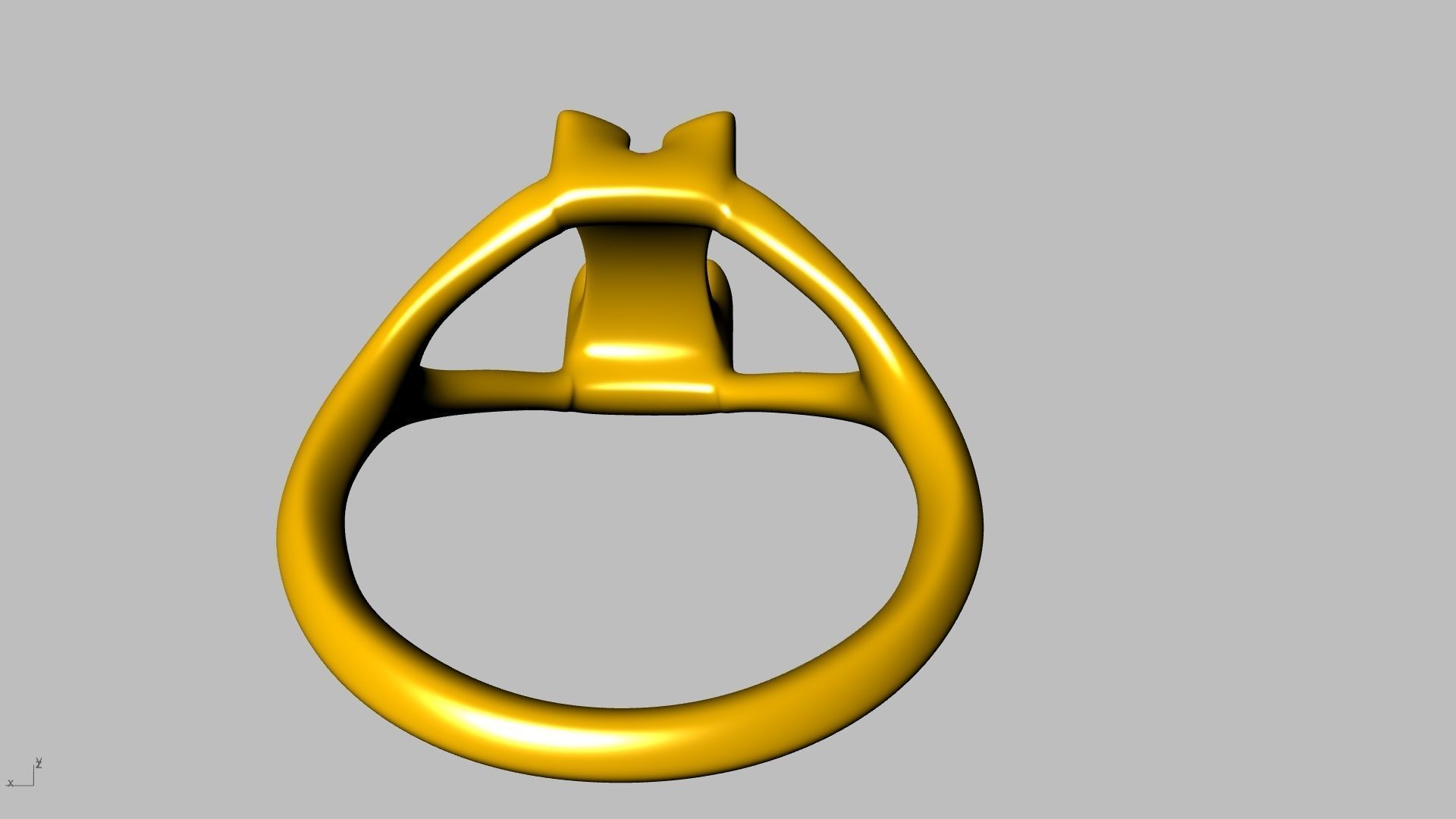 Modern BAGUETTE RING STL VERIFIED 3D print model_19