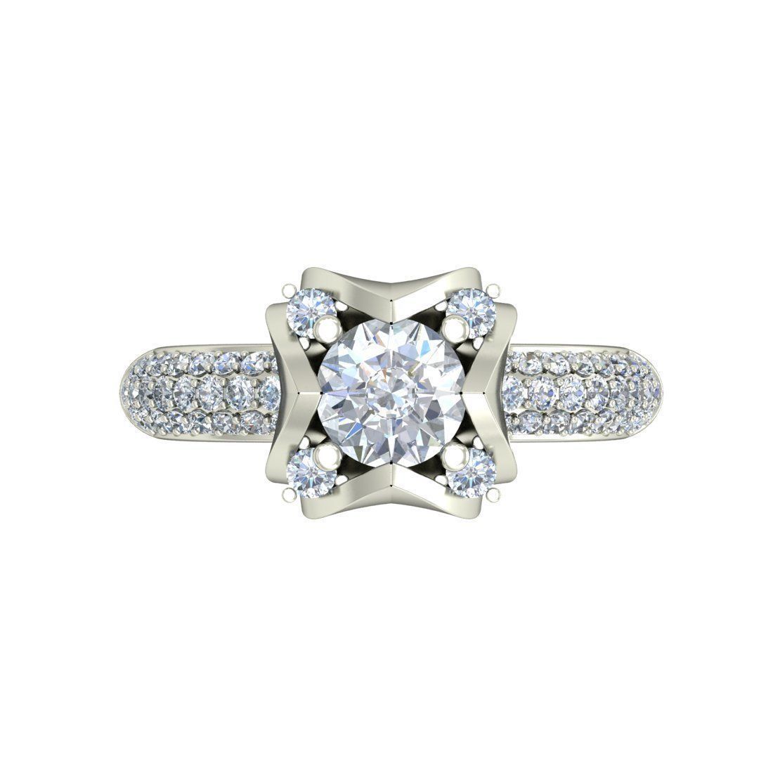 100 Rings 3D print model_28