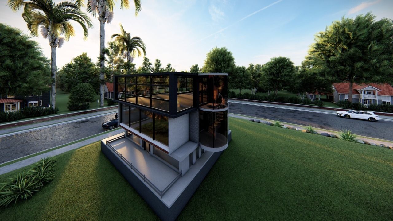 Metaverse Decentraland Art Gallery Low-poly 3D model_4