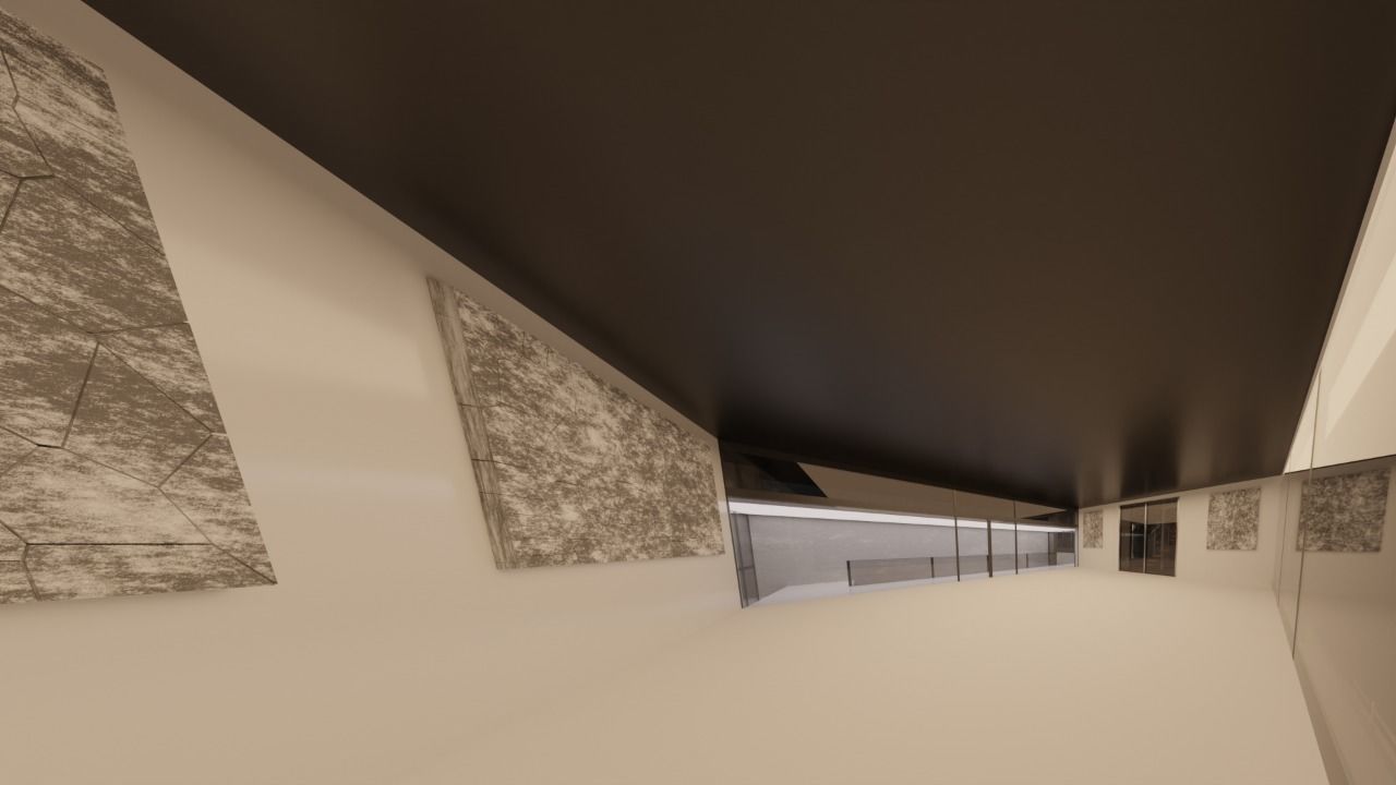 Metaverse Decentraland Art Gallery Low-poly 3D model_5