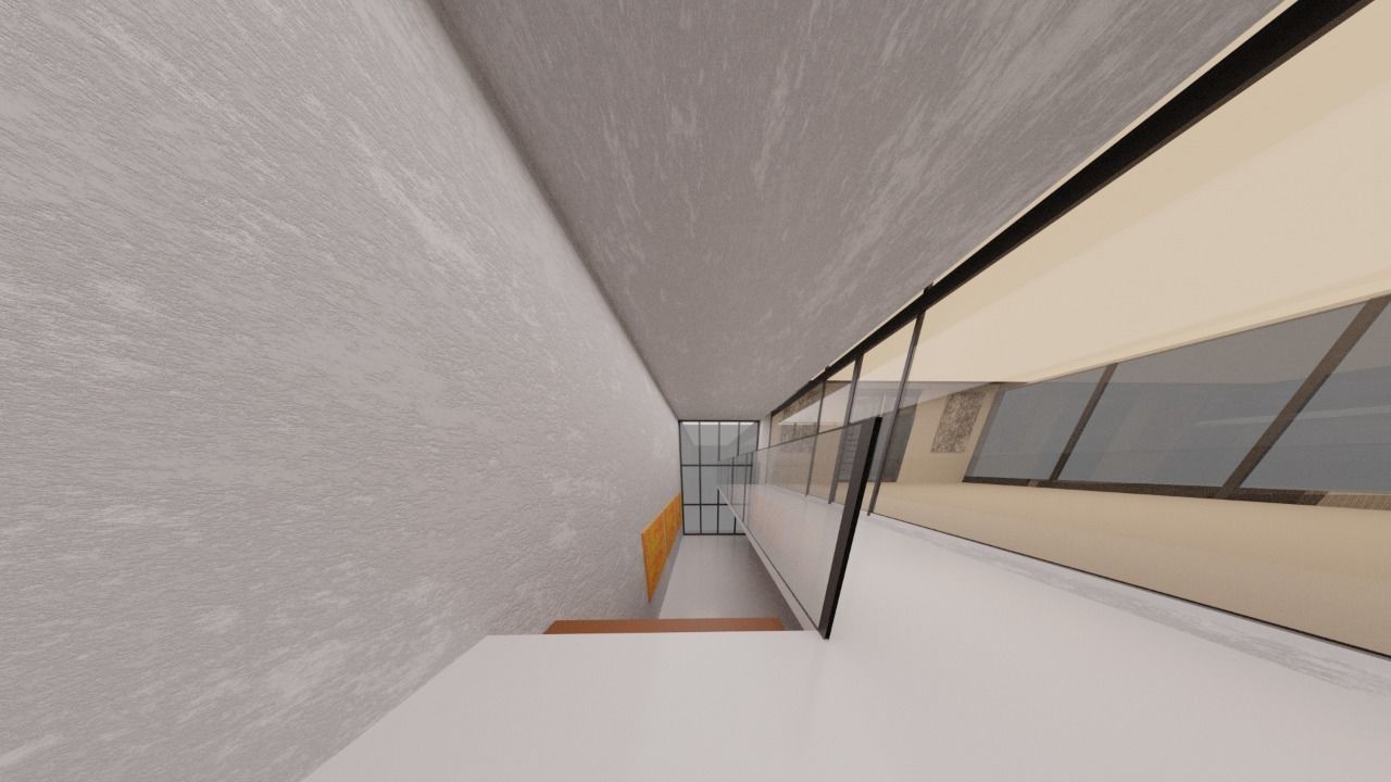 Metaverse Decentraland Art Gallery Low-poly 3D model_1