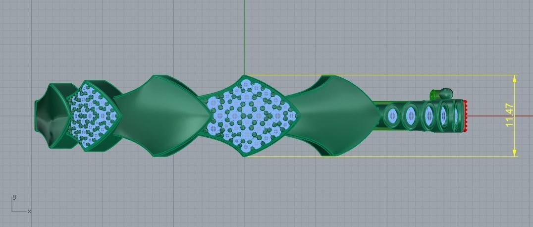 Bracelet Model 2063 3D print model_7