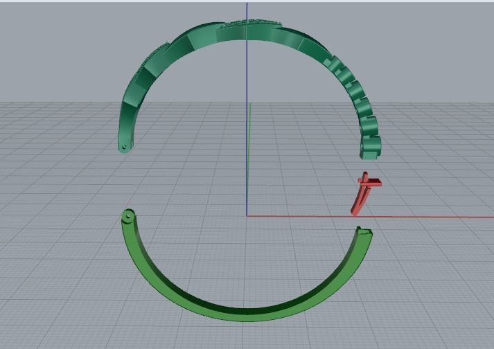 Bracelet Model 2063 3D print model_2