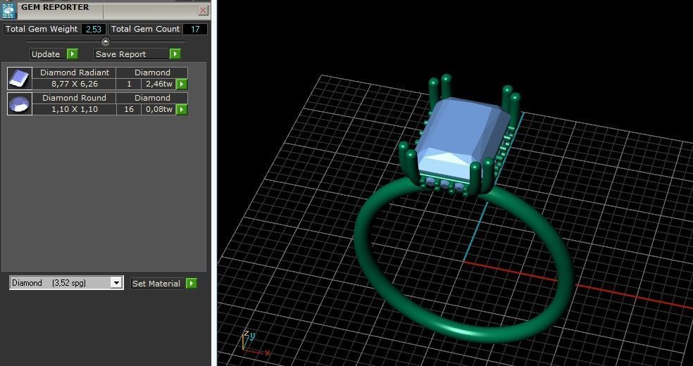 Soliter ring Model 2061 3D print model_10