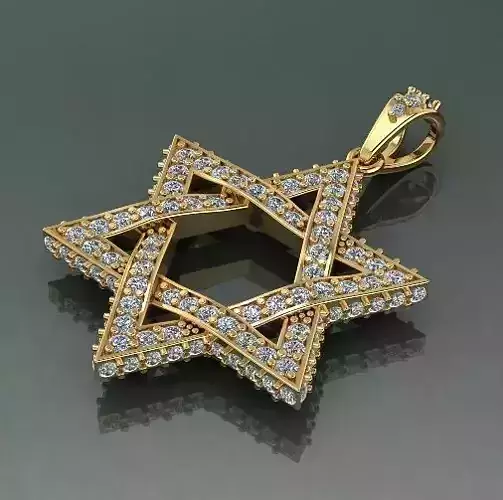 Star of David with stones Model 2057