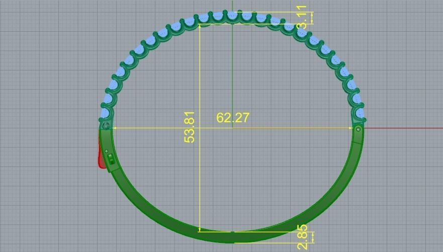 Bracelet Model 2053 3D print model_5