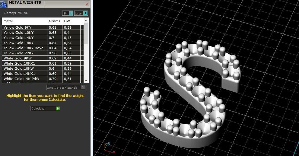 Letters C J Model 2050 3D print model_7