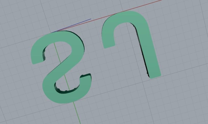 Letters C J Model 2050 3D print model_4