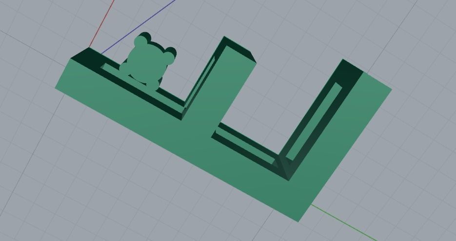 Letter F Model 2049 3D print model_4
